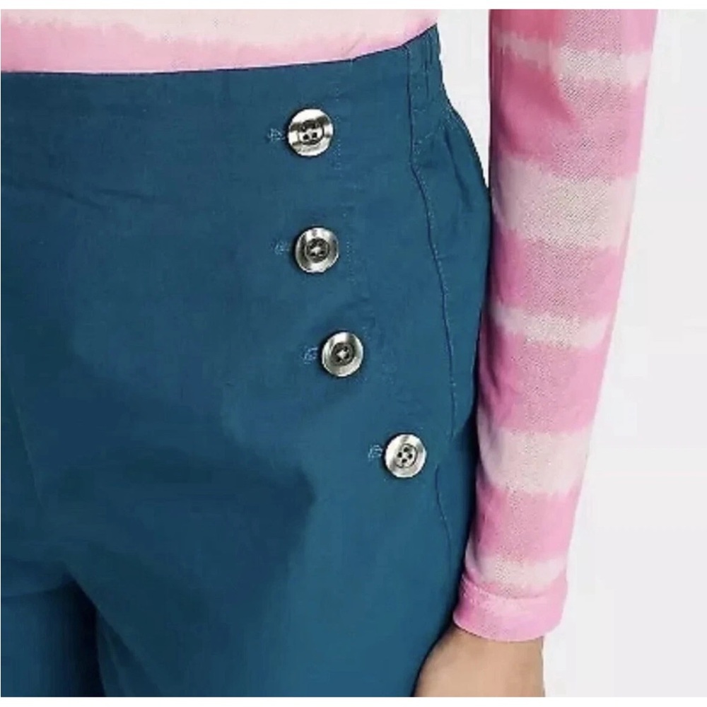 Target House of Aama High Rise Cropped Pull On Teal Pants Various Sizes | NWT - Picture 3 of 7